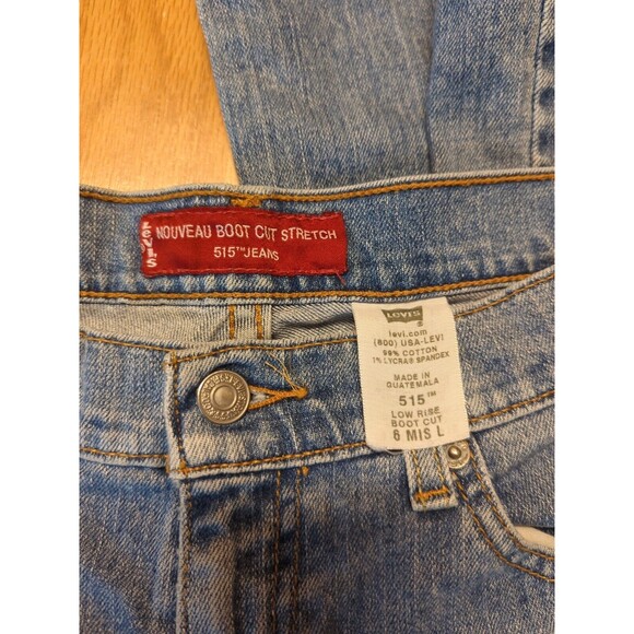 Levi’s 515 Jeans Womens 6 MIS Blue Boot Cut Low Rise Stretch Nouveau - Picture 8 of 9